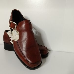 Cole Haan Brown Leather Women's Sz 6m  Classic Bohemian Balletcore Coquette